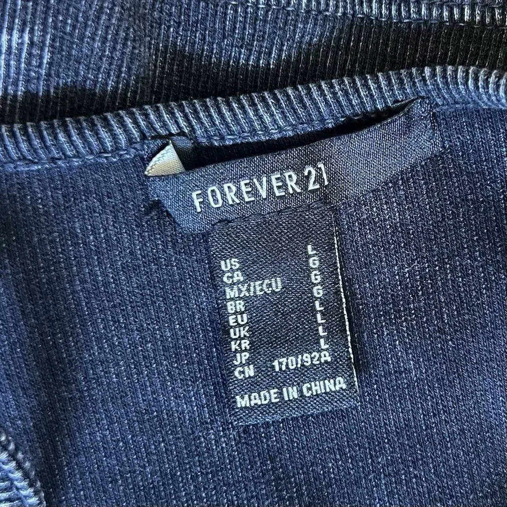 Y2K Forever 21 Black Washed Corset Style Spaghetti Strap Cami Grunge Indie Large - Picture 4 of 5